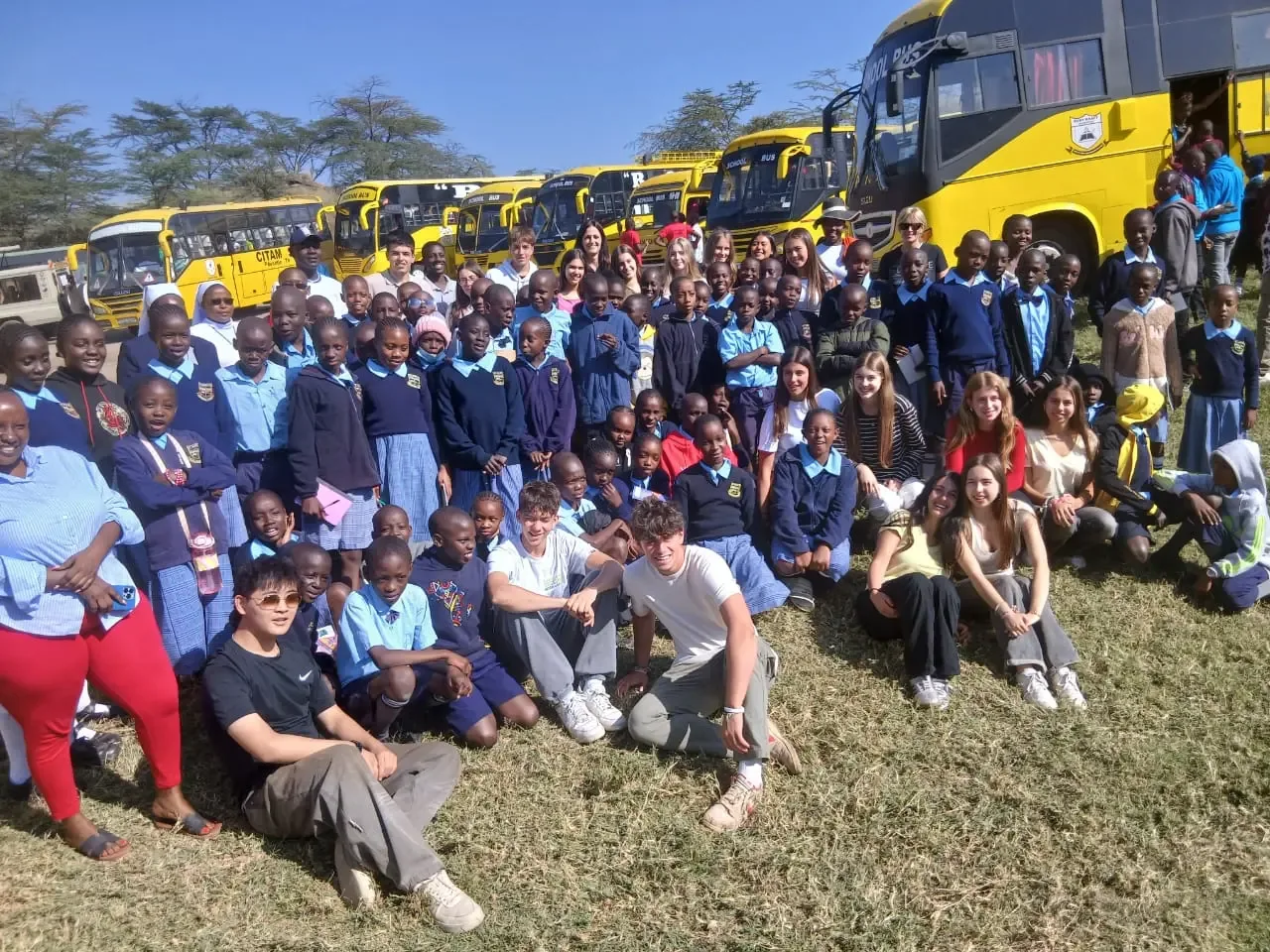 An exchange visit with fellow students